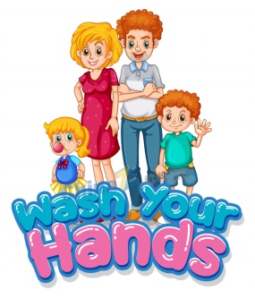 新冠肺炎矢量洗手插画设计